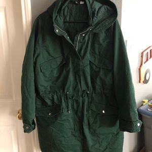 XL green H&M coat